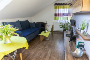 Wohnzimmer mit Schlafcouch Wohnzimmer mit Schlafcouch