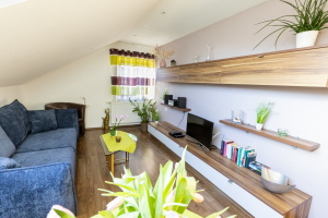 Wohnzimmer mit großer Schlafcouch Wohnzimmer mit großer Schlafcouch